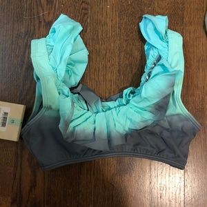 NWT Maaji Swim Blue/Green/Gray Ombre Top